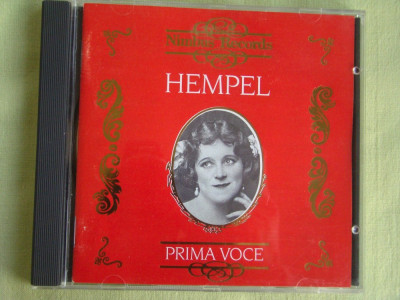 FRIEDA HEMPEL - Prima Voce - C D Original England ADD foto