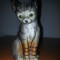 Figurina-Statueta ?Bibelou pisica material ceramic, inaltime 16,5 cm