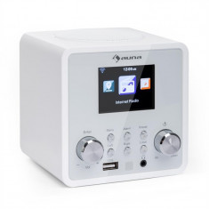 AUNA IR-120 radio prin internet, wifi, dnla, upnp, app-control, culoare alba foto