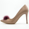 Pantofi dama stileto crem,Cod:201 Puf Crem (Culoare: Beige, Inaltime toc (cm): 9, Marime Incaltaminte: 39)