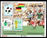 BOLIVIA 1988 FOTBAL CUPA MONDIALA COTA MICHEL 30 EURO, Nestampilat