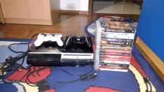 Consola Sony PS3 PlayStation 3 Fat 80GB + 2 joystick-uri + 15 jocuri originale foto