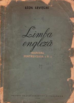 Limba engleza clasa a V-a 1956 foto