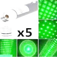 Laser verde 5 capete 3D lumina verde foto