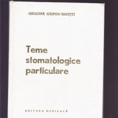 TEME STOMATOLOGICE PARTICULARE