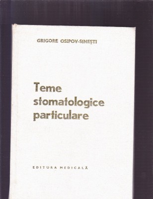 TEME STOMATOLOGICE PARTICULARE foto