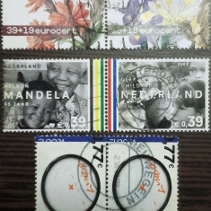 OLANDA 2003/2009 – FLORI, ANIVERSARI, timbre stampilate PERECHI, DF10