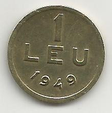 ROMANIA 1 LEU 1949 [9] XF , livrare in cartonas foto