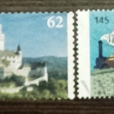 GERMANIA 2014/2015 – TREN, CASTEL, FLOARE, timbre stampilate, DF10
