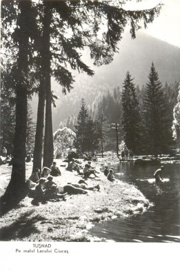 CP Z608 -TUSNAD -PE MALUL LACULUI CIUCAS-RPR -SCRISA 1961, DAR NECIRCULATA foto