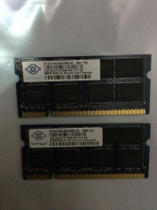 Memorie ram laptop 2gb DDR2 Nanya PC2-5300S-555-13-F1 667Mhz foto