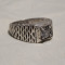argint INEL MASIV ornat SPLENDID central cu ZIRCONIU de efect VECHI vintage RAR