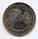 Mexic 20 Pesos 2017 - (Constitution centennial) 32 mm, KM-989 UNC !!!, America Centrala si de Sud