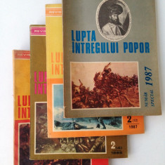 Lupta intregului popor/lot 4 reviste de istorie militara/1984,1985,1987(2)