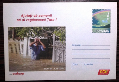 ROMANIA - INUNDATII IULIE 2005. PLIC NECIRCULAT (PC2) foto