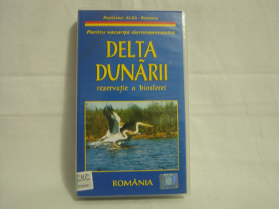 Casetă video Delta Dunării - Rezervatie A Biosferei, originală, hologramă foto