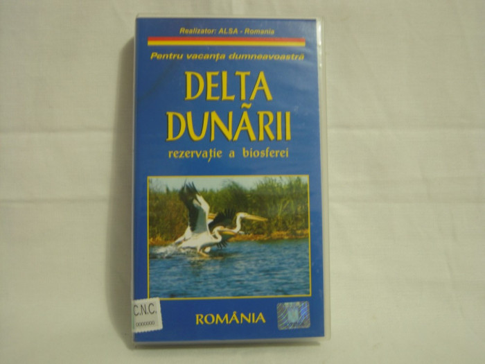 Casetă video Delta Dunării - Rezervatie A Biosferei, originală, hologramă