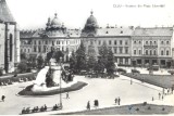 CP Z707 - CLUJ -VEDERE DIN PIATA LIBERTATII -RPR -CIRCULATA 1962