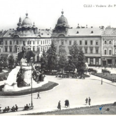 CP Z707 - CLUJ -VEDERE DIN PIATA LIBERTATII -RPR -CIRCULATA 1962