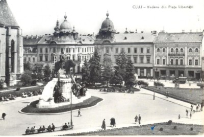 CP Z707 - CLUJ -VEDERE DIN PIATA LIBERTATII -RPR -CIRCULATA 1962 foto