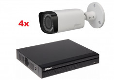 Kit supraveghere 4 camere de exterior Dahua,1080p,2mp, ir30m foto