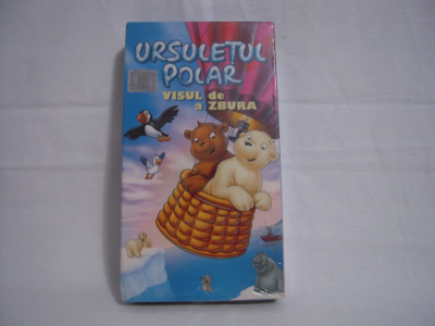 Casetă video Ursuletul Polar - Visul De A Zbura, originală, VHS foto