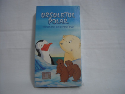 Casetă video Ursulețul Polar - Vizitatorul de la Polul Sud, VHS foto