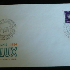 OLANDA 1964 – ANIVERSARE BENELUX, MONARHIE, FDC, PA14