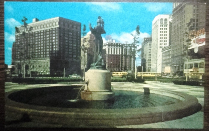 DETROIT, MICHIGAN - GRAND CIRCUS PARK. ILUSTRATA MNH (SP101)