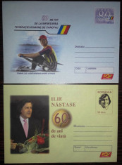 ROMANIA - SPORTIVI CELEBRI, ILIE NASTASE, ELISABETA LIPA. 2 PLICURI MNH(PC16) foto