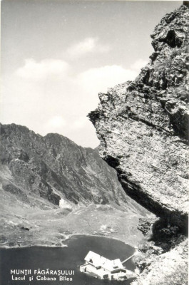 CP Z662 -MUNTII FAGARASULUI -LACUL SI CABANA BALEA -DATATA 1954 -RPR-NECIRCULATA foto