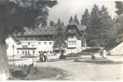 CP Z731 - BORSEC- PAVILIONUL CENTRAL BAILE CALDE -RPR -CIRCULATA 1958 foto