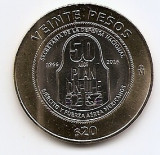 Mexic 20 Pesos 2017 - (DN-III-E Plan) 32 mm, KM-988 UNC !!!, America Centrala si de Sud