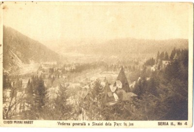CP Z771 -VEDERE GENERALA A SINAIEI DELA PARC IN JOS-DATATA30 VII 1926 -CIRCULATA foto