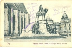 CP Z770 -CLUJ -STATUIA MATEIU CORVIN -MATYAS KIRALY SZOBRA -TIPAR1926 -CIRCULATA