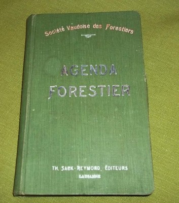Agenda et aide-memoire forestier 1908 (Lausanne) foto