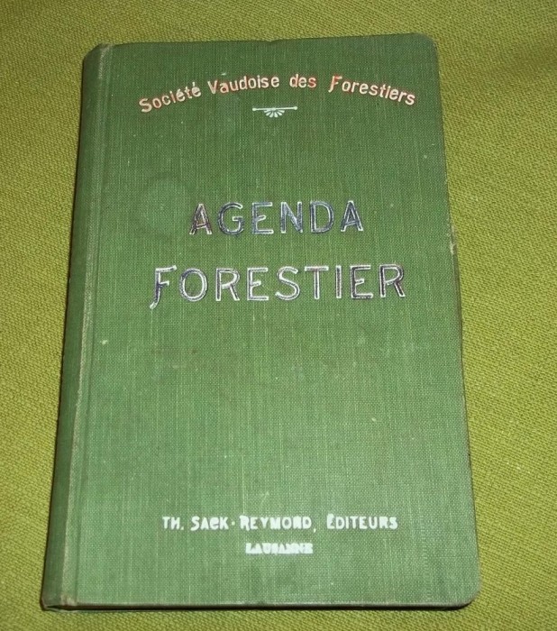 Agenda et aide-memoire forestier 1908 (Lausanne)
