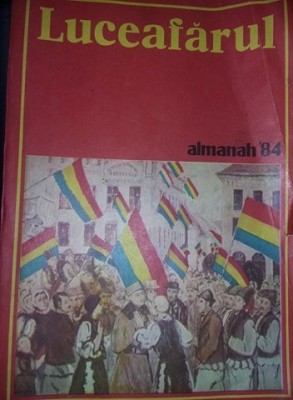 Almanah LUCEAFARUL 1984 editie MERITUL CULTURAL cl.I,Moartea lui ALDO MORO,T.pos foto