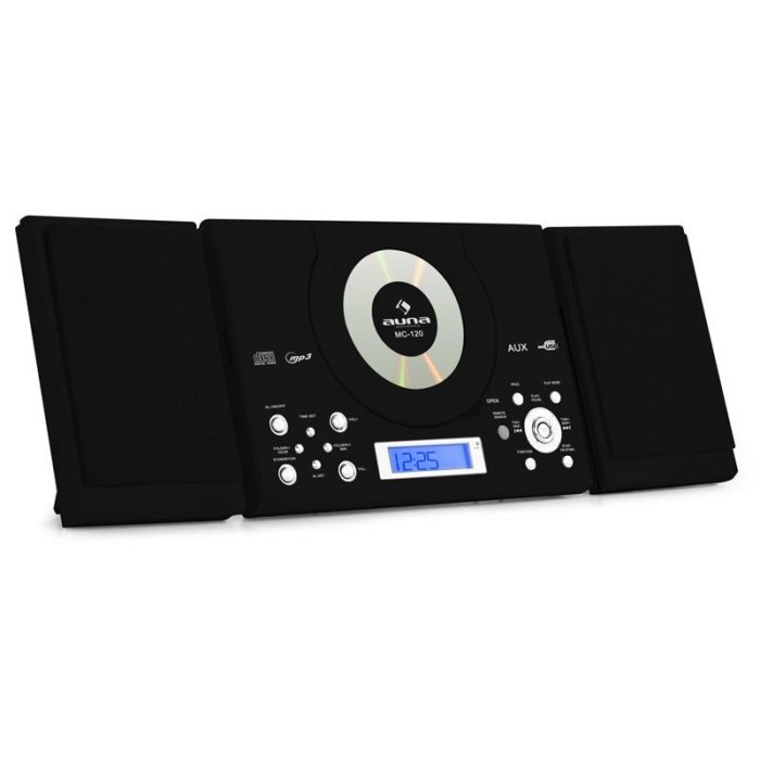 Sistem stereo Auna MC-120 Hi-Fi MP3 CD Player USB, negru foto mare Sistem stereo Auna MC-120 Hi-Fi MP3 CD Player USB, negru foto mare