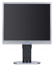 Monitor 19 inch LCD, Philips Briliance 190B Silver &amp;amp; Black, Panou Grad B foto