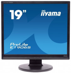Monitor 19 inch LCD IIYAMA ProLite E1906S, Black, OSD Locked foto