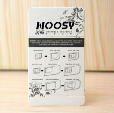 Set Adaptor Nano SIM 3in1 Noosy Blister foto