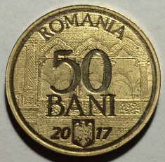 50 Bani 2017 &amp;quot;10 Ani de la Aderarea la Uniunea Europeana&amp;quot;, Romania UNC foto