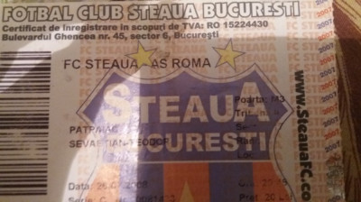 BILETE STEAUA foto