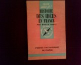 Roger Duval Histoire des idees en France, Alta editura