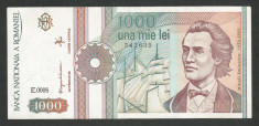 ROMANIA 1000 1.000 LEI 1991 [01] a UNC , serie cu punct , aproape necirculata foto