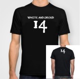 Tricou Paraziții White and Proud, Bumbac 100%, Unisex, Negru/Alb, Diverse Mărimi