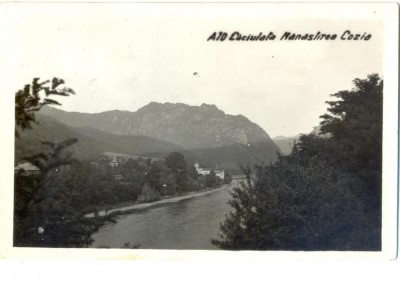 CP Z799 - CACIULATA MANASTIREA COZIA -CENZURATA IN RAZBOI-CIRCULATA 23 7 1943 foto