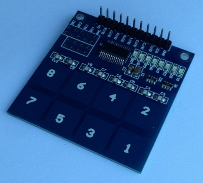 TTP226 Tastatura capacitiva 8 butoane /Touch sensor capacitive Arduino (t.1929) foto