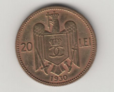 ROMANIA - 20 lei 1930, London mint , CAROL II , L 1.36 foto